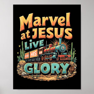 Affiche Vbs 2025 Sa Gloire Jonction Train True North Chris