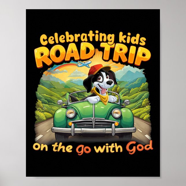 Affiche VBS Road Trip Enfants En Route Avec Dieu  (Devant)