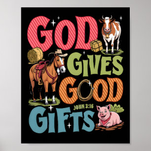 Affiche Vbs Yee Haw 2025 École biblique de vacances Ferme 