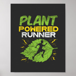 Affiche Vegan - Plante Powered Runner
