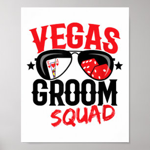 Affiche Vegas Bachelor Party - Marié À Vegas - Groom Sq