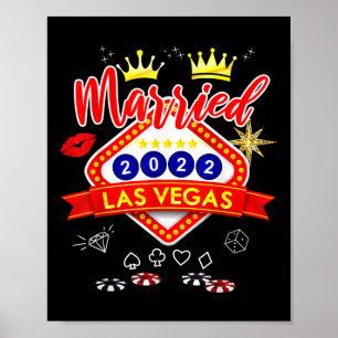 Affiche Vegas Bachelor Party Marié dans Vegas Groom Bride