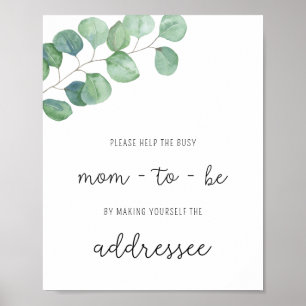 Affiche Végétation - Aider la maman occupée à adresser