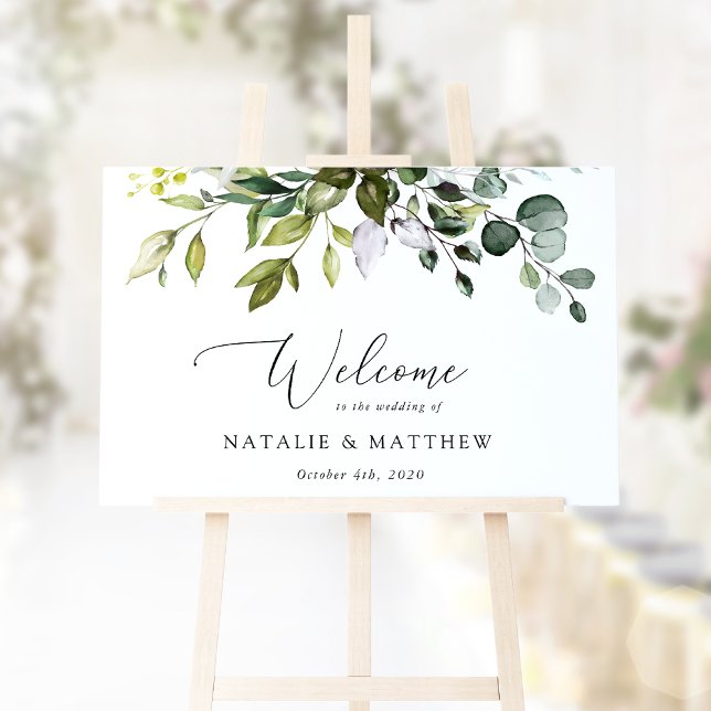 Affiche Végétation, Feuilles d'Eucalyptus, Bienvenue au Ma (Créateur téléchargé)