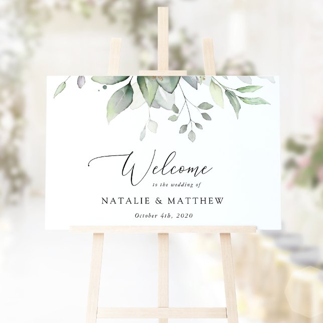 Affiche Végétation, Feuilles d'Eucalyptus, Bienvenue au Ma (Créateur téléchargé)