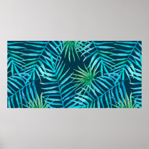 Affiche Végétation luxuriante de plantes tropicaux de la j