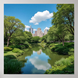 Affiche Végétation luxuriante Oasis Urbain