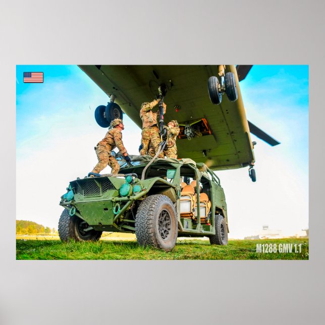 AFFICHE VÉHICULES D'OPÉRATIONS SPÉCIALES DES ÉTATS-UNIS -  (Devant)