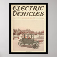 Véhicules électriques Automobiles Vintage Imprimer