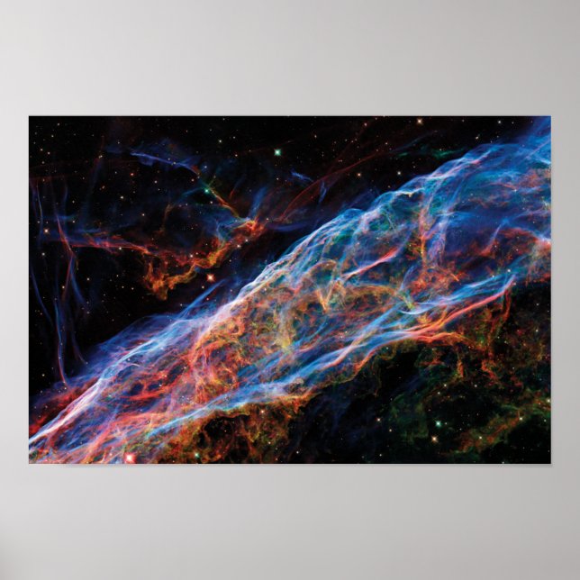 Affiche Veil Nebula NASA Hubble Space Photo (Devant)