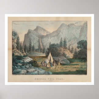 Affiche Veil nuptial Fall, Yosemite (1303)