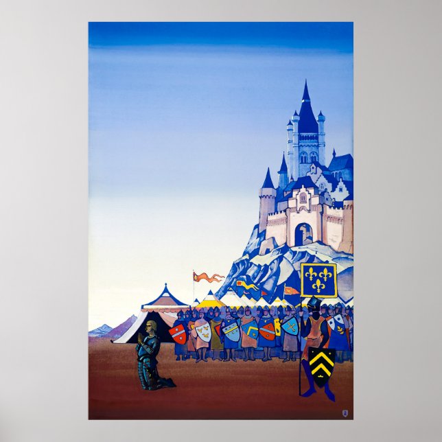 Affiche Veillée de prière. Jeanne d'Arc par Nicholas Roeri (Devant)