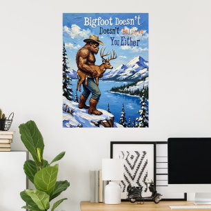 Affiche Veillée hivernale : Bigfoot's Snowy View