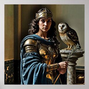 Affiche Veillée silencieuse de Minerva - déesse romaine