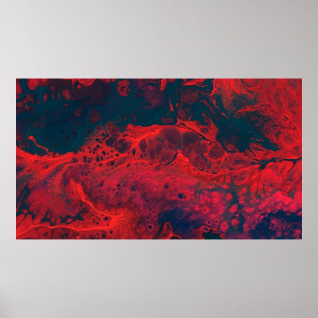 AFFICHE VEINE SANGUINE ABSTRAITE (Devant)