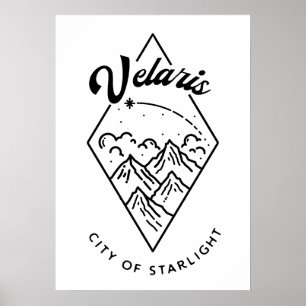 Affiche Velaris Inspiré d'ACOTAR
