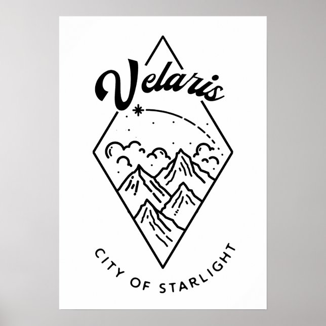 Affiche Velaris Inspiré d'ACOTAR  (Devant)