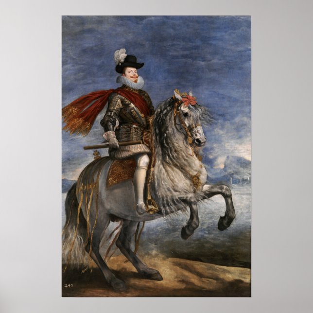 Affiche Velázquez - Equestre Philippe III 1631 (Devant)