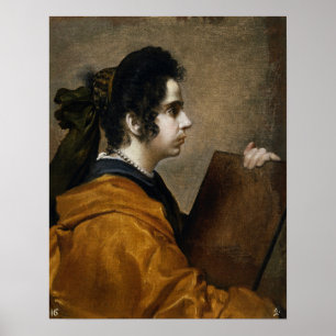 Affiche Velázquez - Femme de l'artiste en Sibylle 1631