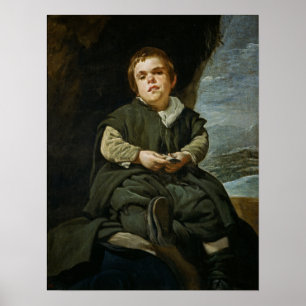 Affiche Velázquez - Le Jester Francisco Lezano
