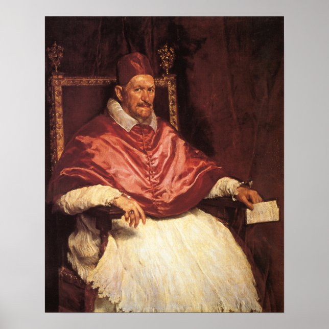Affiche Velázquez - Portrait Du Pape Innocent X 1650 (Devant)