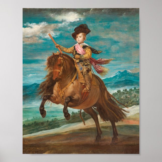 Affiche Velazquez - Portrait du prince Balthasar Charles (Devant)