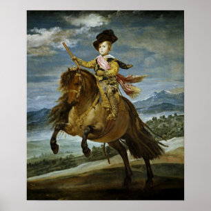 Affiche Velázquez - Prince Baltasar Carlos à cheval 1635