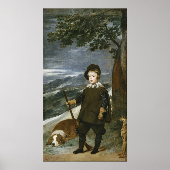 Affiche Velázquez - Prince Baltasar Carlos Hunter 1635 (Devant)