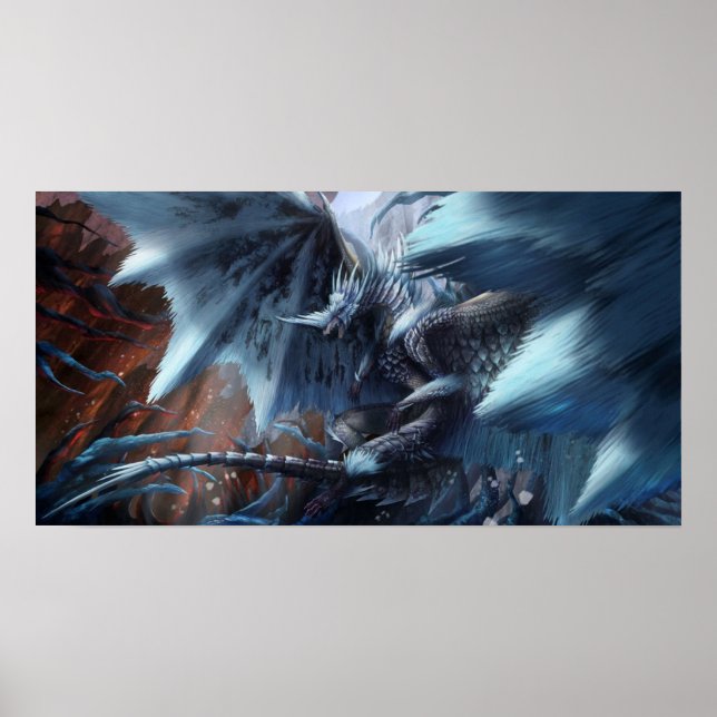 Affiche Velkhana Monster Hunter World Iceborne (Devant)