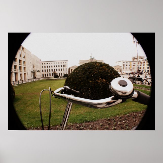 Affiche Vélo à la porte de Brandebourg (Devant)