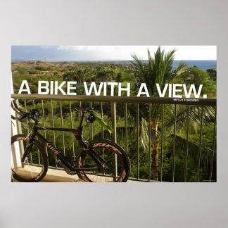 Affiche Vélo avec vue