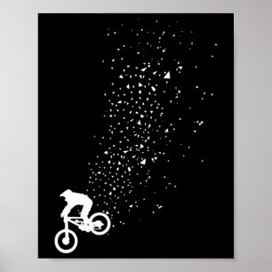 Affiche Vélo de Montagne - Cadeau de Cyclisme Vtt Downhill