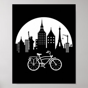 Affiche Vélo de montagne cool Amateur de vélo Adolescente