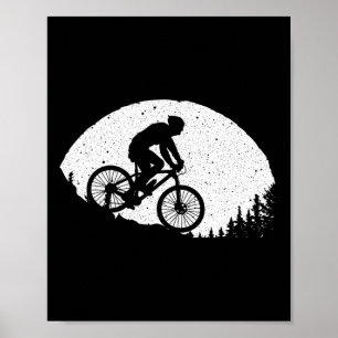 Affiche Vélo de montagne cool pour hommes femmes cyclisme