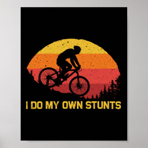 Affiche Vélo de montagne cool pour hommes femmes cycliste