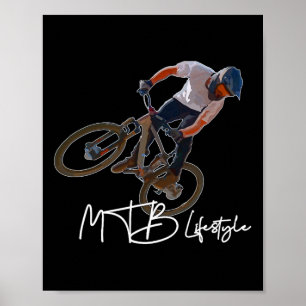 Affiche Vélo de montagne Lifestyle Mtb Vélo Cool 