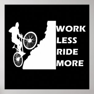 Affiche Vélo de Montagne Motivationnel - Citation de Cycli