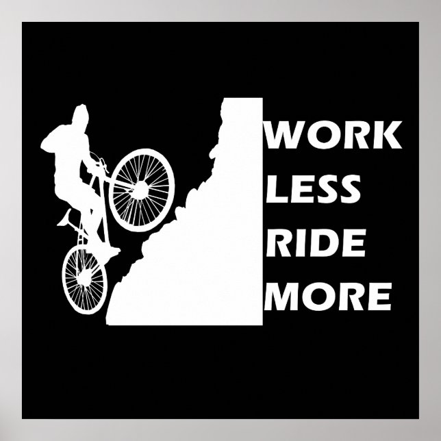 Affiche Vélo de Montagne Motivationnel - Citation de Cycli (Devant)