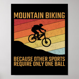 Affiche Vélo de Montagne Mtb Descente Mountainbike Cyclism
