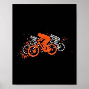 Affiche Vélo de Montagne Mtb VTT Cyclisme