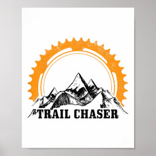 Affiche Vélo de Montagne Mtb Vtt Cyclisme Cycliste Gi