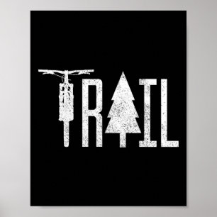 Affiche Vélo de Montagne Mtb Vtt Descente Cyclisme Piste B
