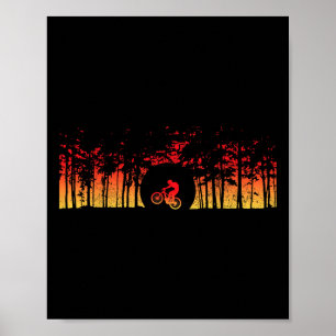 Affiche Vélo de Montagne Mtb VTT Vintage Montagne