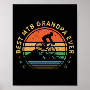 Affiche Vélo de Montagne Rétro Cyclisme Vintage - Mtb Cycl