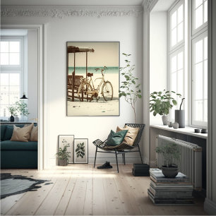 Affiche Vélo de plage