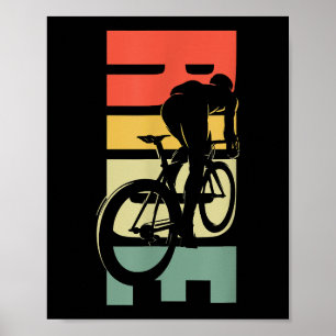 Affiche Vélo de route à vélo