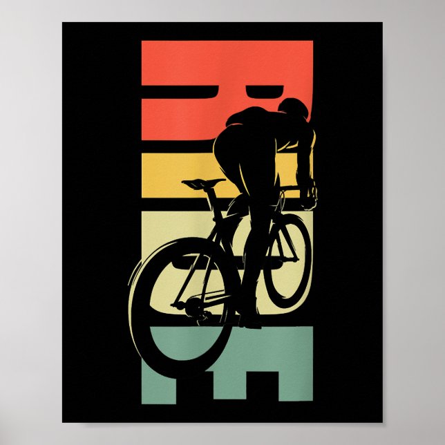 Affiche Vélo de route à vélo (Devant)