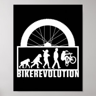 Affiche Vélo d'évolution de cycliste Vélo de Bmx Mtb Vélo