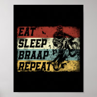 Vélo droit Motocross Manger Sleep Braap Répéter Vi