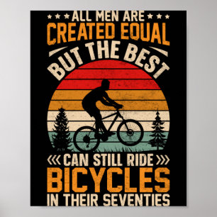 Affiche Vélo Homme - Les Hommes Égaux Mais Les Meilleurs F